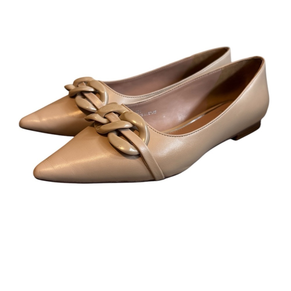 LINEA Paolo ‘Nora’ Patent Chain Flats Size 8M